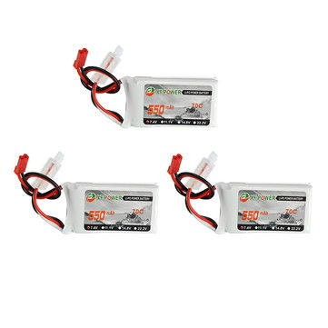 Charsoon 7.4V 1100mAh 25C 2S Lipo Battery JST Plug With Strap