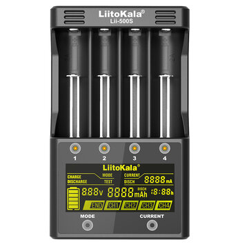 LiitoKala lii 500S LCD Screen Display Smartest Lithium And NiMH Battery Charger 18650 26650
