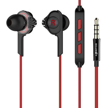  [Dual Dynamic Driver] BlitzWolf® BW-ES2 Wired Control In-ear Earphone Headphone With Mic 