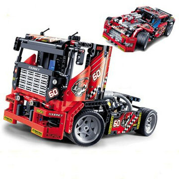 $24.54 for Decool 3360 608pcs Race Truck Car 2 In 1 Transformable Model Building Blocks Toys Sets DIY Toys With Box