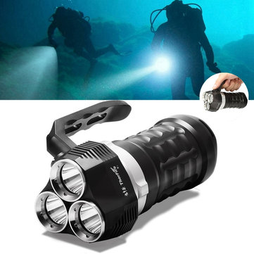 Thorfire Scuba Diving Flashlight 2000 Lumen IPX8 Waterproof Underwater 230ft USB Rechargeable Flashlight