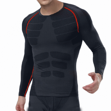 Men's Compression Long Sleeve Sports Fitness Sweat Shirts