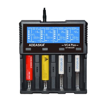 $31.99 for ADEASKA VC4 PLUS Intelligent LCD Display Battery Charger