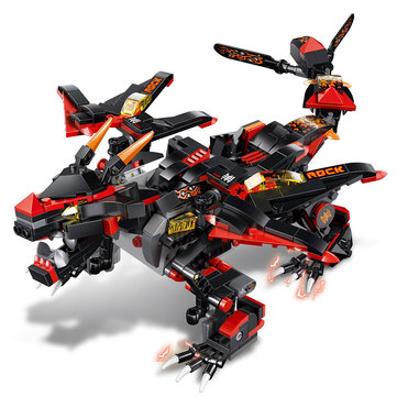 $28.99 For MoFun Battle Dragon DIY 2.4G 4CH RC Robot Block Building Infrared Assembled Robot Toy