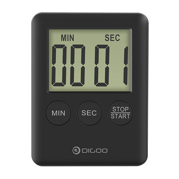  Digoo DG-TK30 Mini LCD Display Electric Digital Kitchen Timer Loud Alarm Magnetic Backing Countdown Timer for Cooking Baking  Exercise 