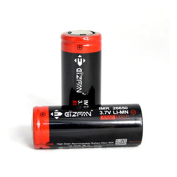 Eizfan 2pcs Best 26650 battery high capacity 5500mAh 3.7V li ion battery cell 26650