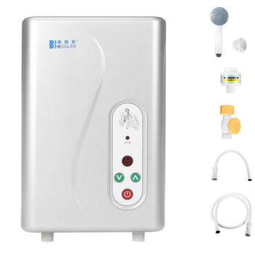 Electric Hot Water Heater Instant Shower Panel System Kit Tankless Water Heater for Bathroom Kitchen 220V