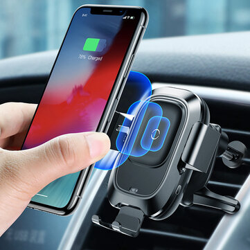 20% OFF For Baseus Intelligent Infrared Sensor Auto Lock 10W Qi Wireless Car Charger Holder