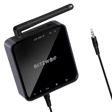 BlitzWolf� BW-BR4 bluetooth V5.0 aptX HD Music Receiver Transmitter Audio 2 in 1 Adapter