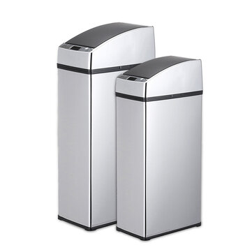 Bezdotykowy kosz na śmieci 3L/4L Sensor Automatic Trash Can Dustbin Touchless Stainless Steel Waste Bins for Kitchen Office