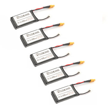 5 PCS Wholesale Eachine Lizard95 FPV Racing RC Drone Spare Part 11.1V 550MAH 40/80C LiPO Battery for Tinywhoop