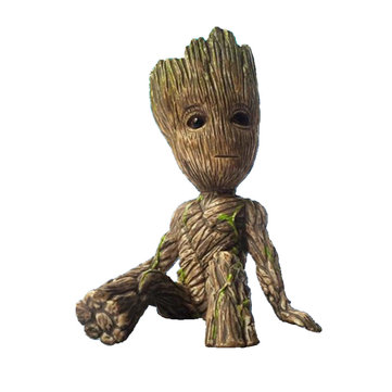 Anime Groot Figure Guardians of The Galaxy 2 Tree Man Baby Sitting Ver Collectible Model Toys