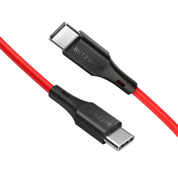 20% OFF For BlitzWolf? BW-TC17 3A USB PD Type-C to Type-C Charging Data Cable 3ft/0.9m For iPad Pro Macbook Pocophone F1