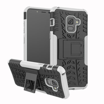 Bakee 2 in 1 Armor Kickstand TPU PC Protective Case for Samsung Galaxy A8 2018
