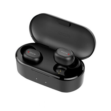 [bluetooth 5.0] QCY T2C Mini TWS Earphone HiFi Magnetic Bilateral Call Auto Pairing Stereo Waterproof Headphone from xiaomi Eco-System - Black