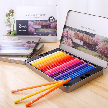 XIAOMI Ecosystem Deli 72 Colors Oily Color Pencil Set Soft Core Crayons Painting Drawing Sketching Colored Pencils Painting Supplies