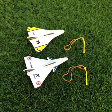 Elastic Rubber Band Powered DIY Delta Wing Foam Plane Kit Aircraft Model Outdoor Toys