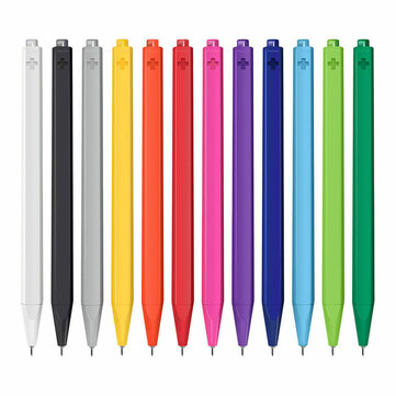 12Pcs/Set Xiaomi Radical 0.4mm Swiss Gel Pen Prevents Ink Leakage Smooth Writing Durable Pen