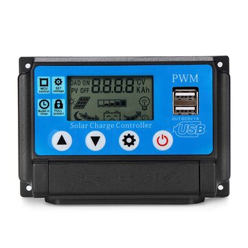 30% OFF For Auto Solar Panel Solar Charge Controller Battery Charge Adapter LCD USB - 10A