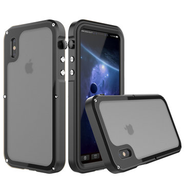 IP68 Waterproof Shockproof Aluminum Protective Case For iPhone X