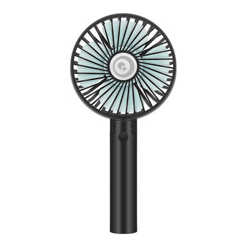 Digoo DF-004 Foldable USB Charging Fan Portable Mini Handheld Speed Adjustable Cooling Fan Regulation - Black