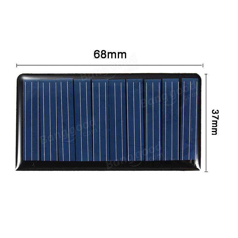 Portátil Mini Panel Solar Epoxi de 5V 60mA 0.3W