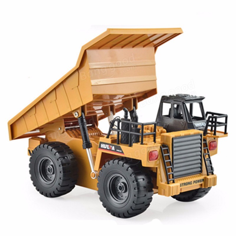 HuiNa Toys1540 Six Channel 1/18 RC Metal Dump Truck Charging RC Car