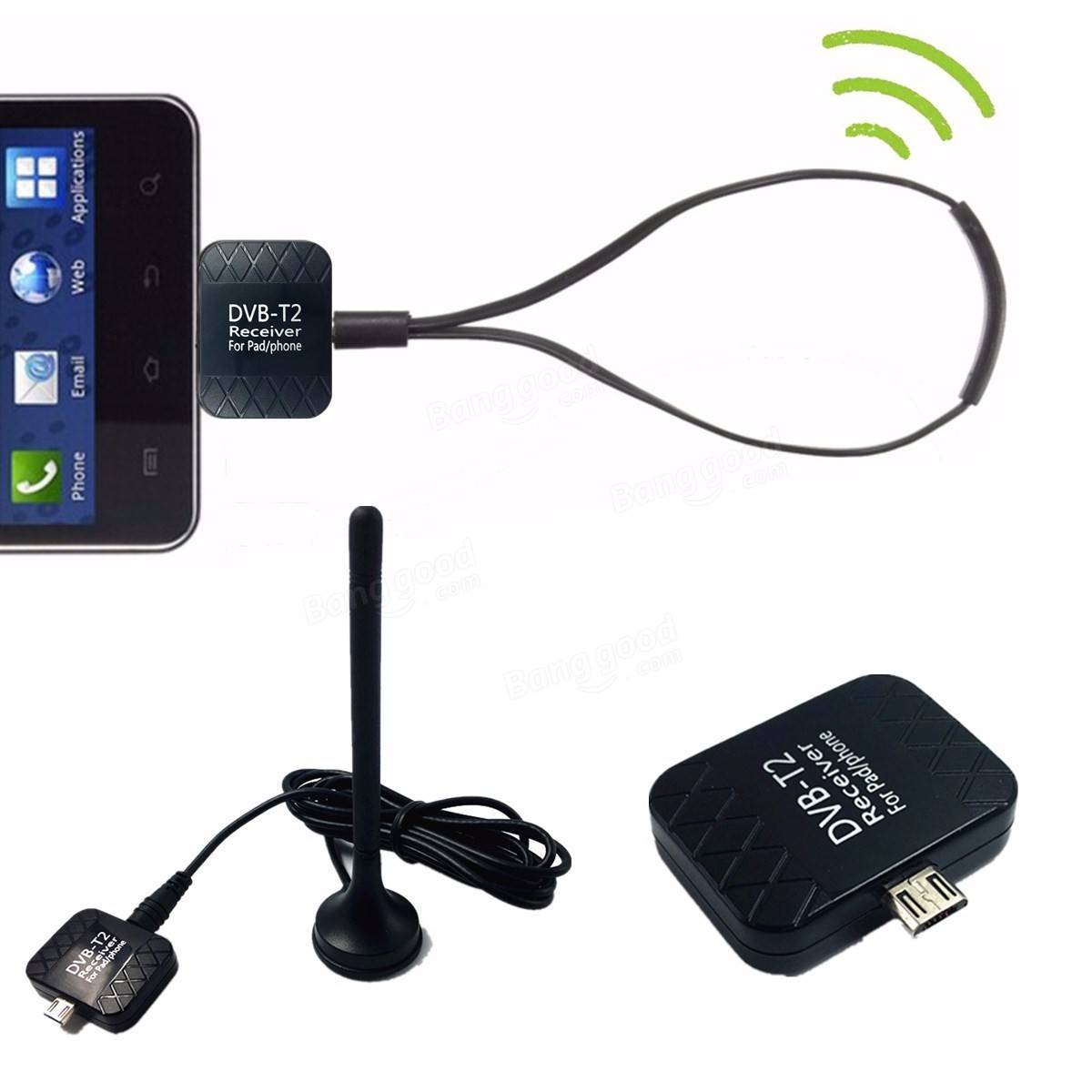 Micro USB DVB-T2 DTV Link USB Цифровой ТВ приемник тюнер Палка для Android Tablet
