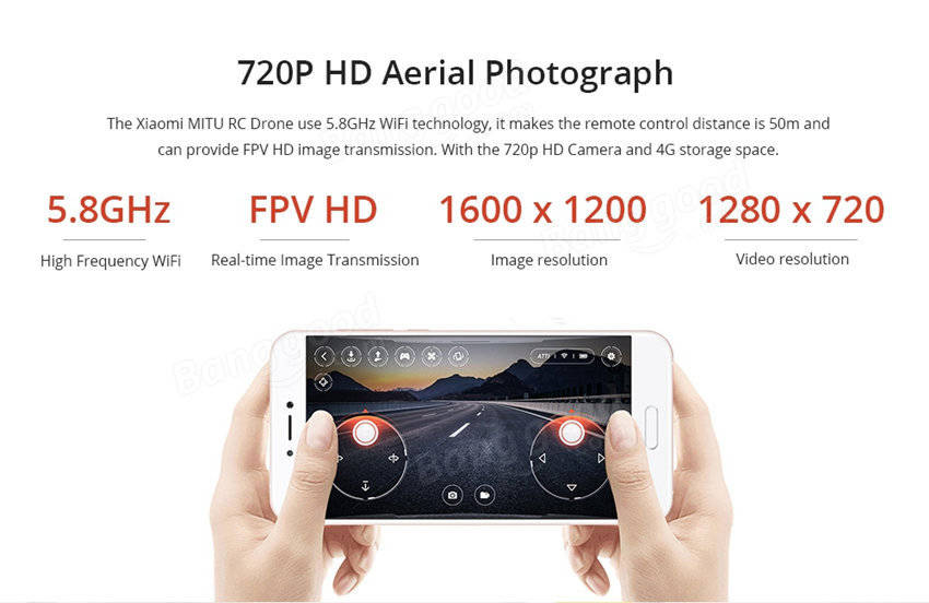 Xiaomi MiTu WiFi FPV With 720P HD Camera Multi-Machine Infrared Battle Mini RC Drone Quadcopter BNF