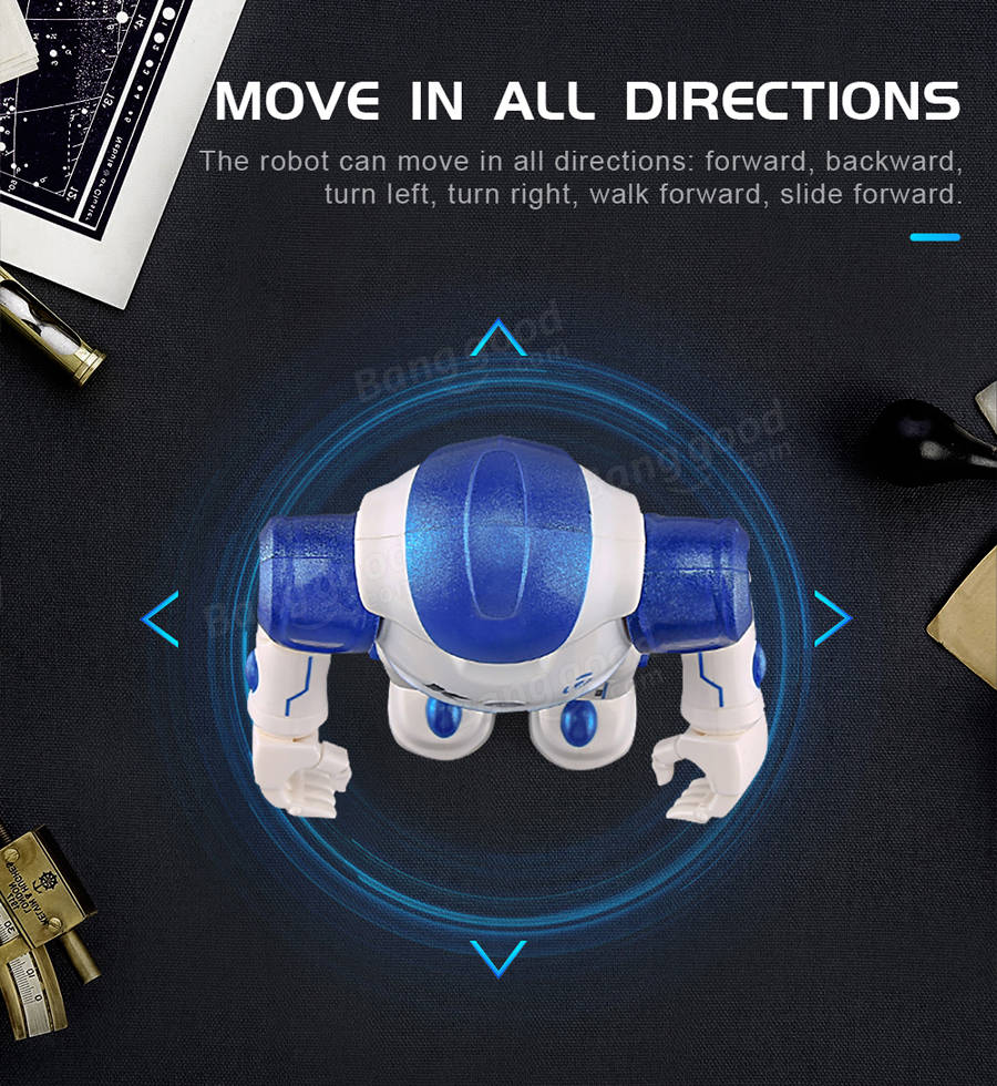 JJRC R2 การควบคุมท่าทางสัมผัส Dancing Cady USB ของหุ่นยนต์หุ่นยนต์