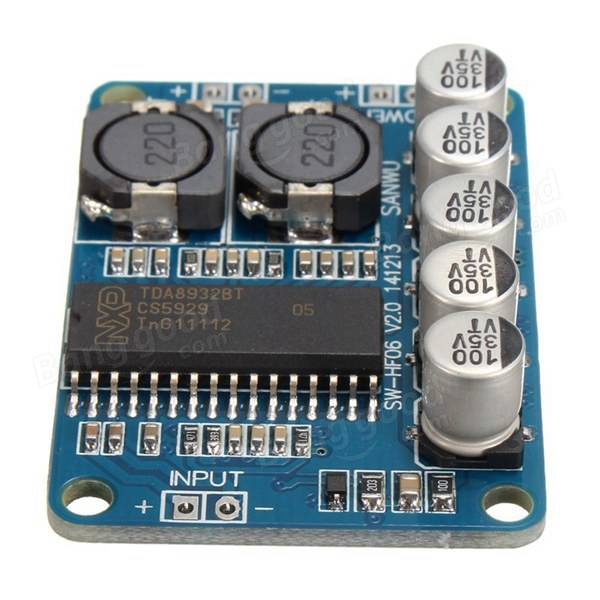 TDA8932 Dijital Amplifikatör Kurulu Mono 35W Düşük Güç Stereo Amplifikatör Modülü