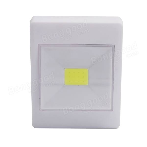 Mini COB LED Wall Switch Night Light for Closet Magnetic Battery Operated Camping Emergency Lamp