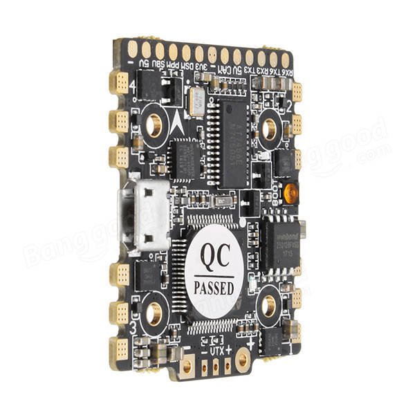 HGLRC F4 Zeus F4 Flight Controller Integrated with OSD BEC PDB AIO 15A BLheli_S 4 In 1 ESC for RC Racing Drone