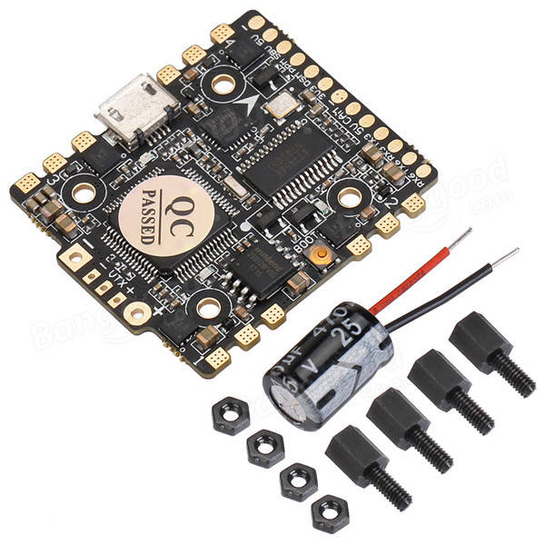 HGLRC F4 Zeus F4 Flight Controller Integrated with OSD BEC PDB AIO 15A BLheli_S 4 In 1 ESC for RC Racing Drone